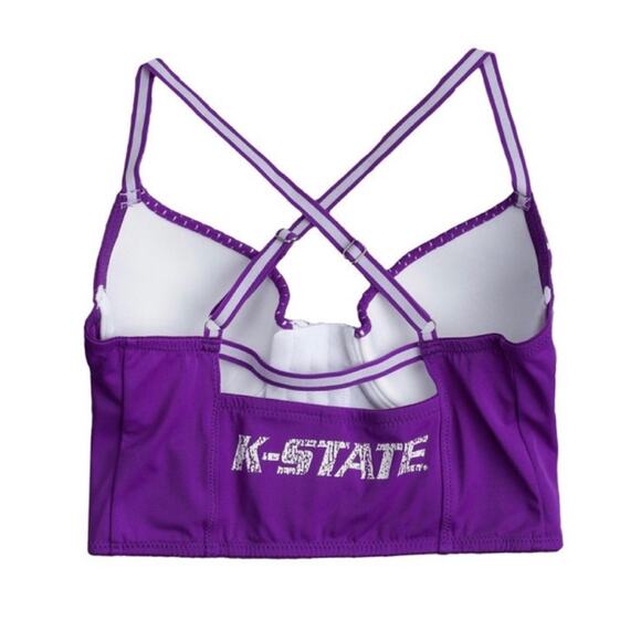 Nuyu Kansas State University K-State Logo Cheer Top corset underwire crop top - Picture 1 of 8